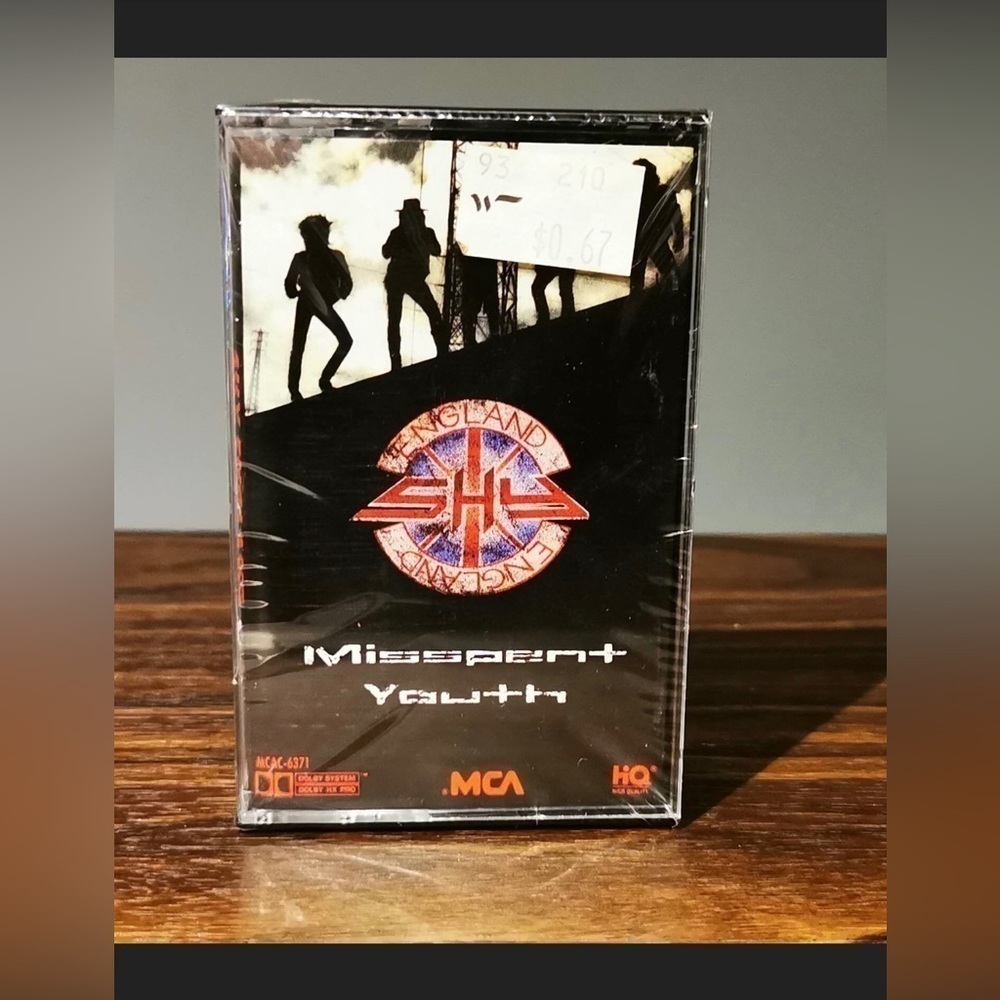 Shy - Shy England - Misspent Youth - New Sealed Cassette Tape
